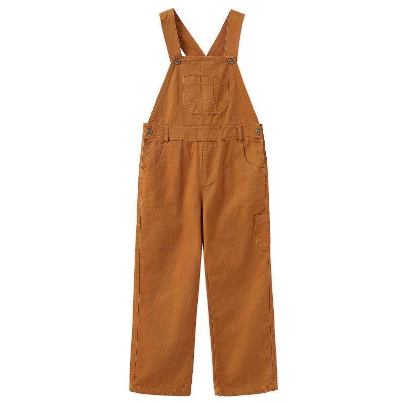 GRANDWISH Boys' Brown Bib Overall Size 10 - Image 1